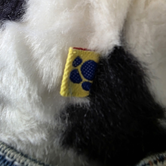 Retired Build-A-Bear Holstein Cow Plush in Denim Overalls – 16” - Picture 7 of 7